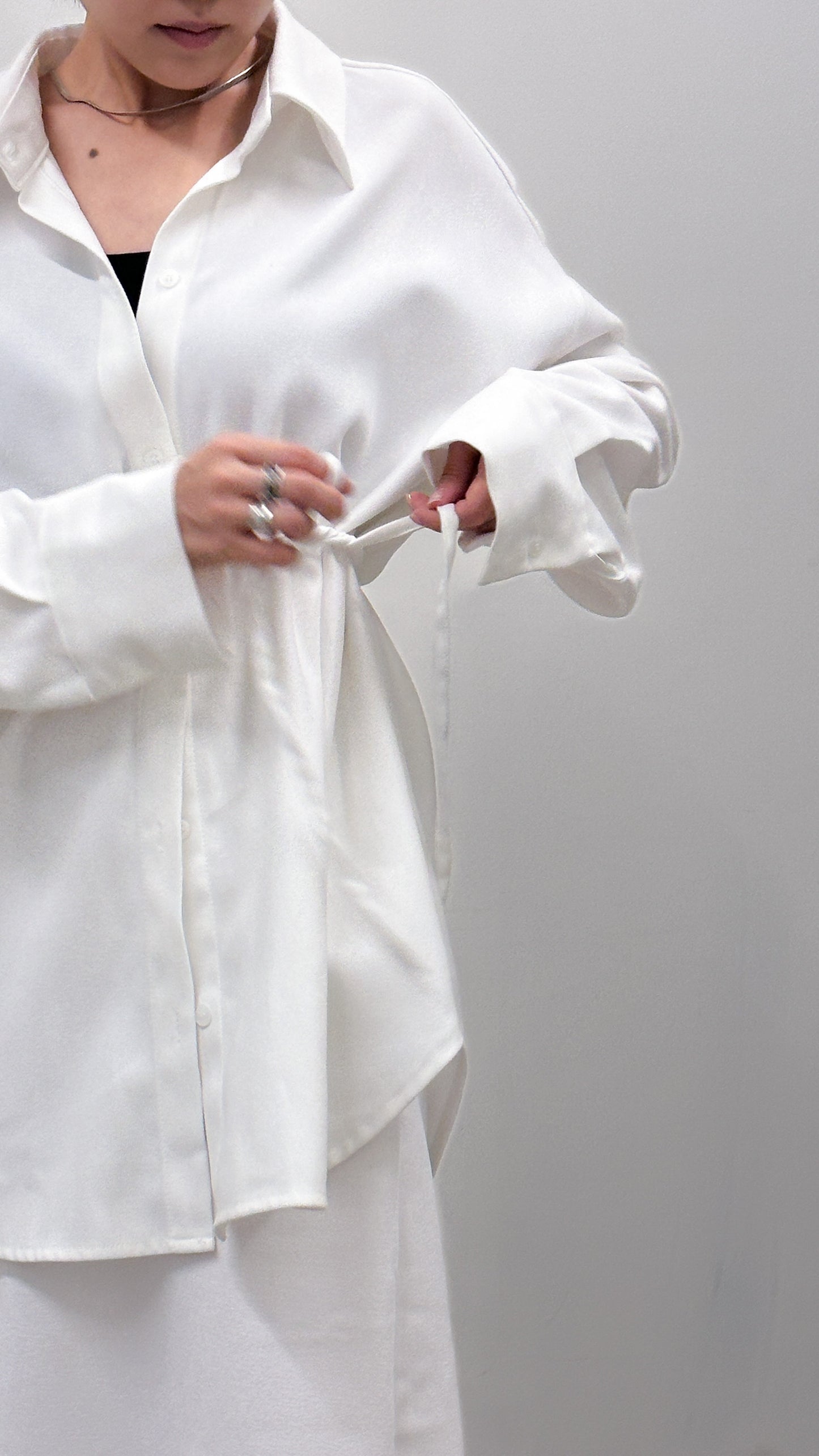 單面絨面恤衫(可側扣, 連帶)