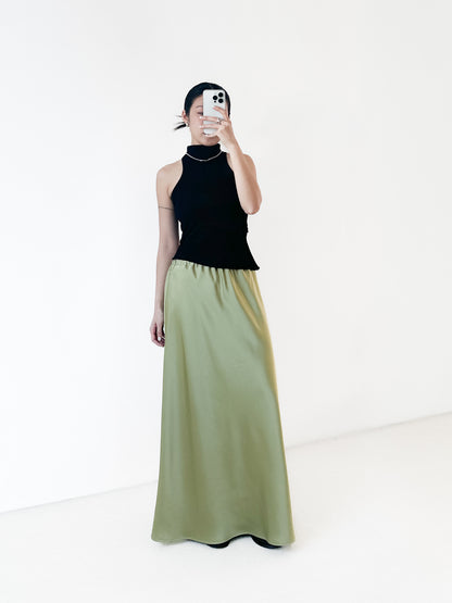 後腰綁帶高領Bratop