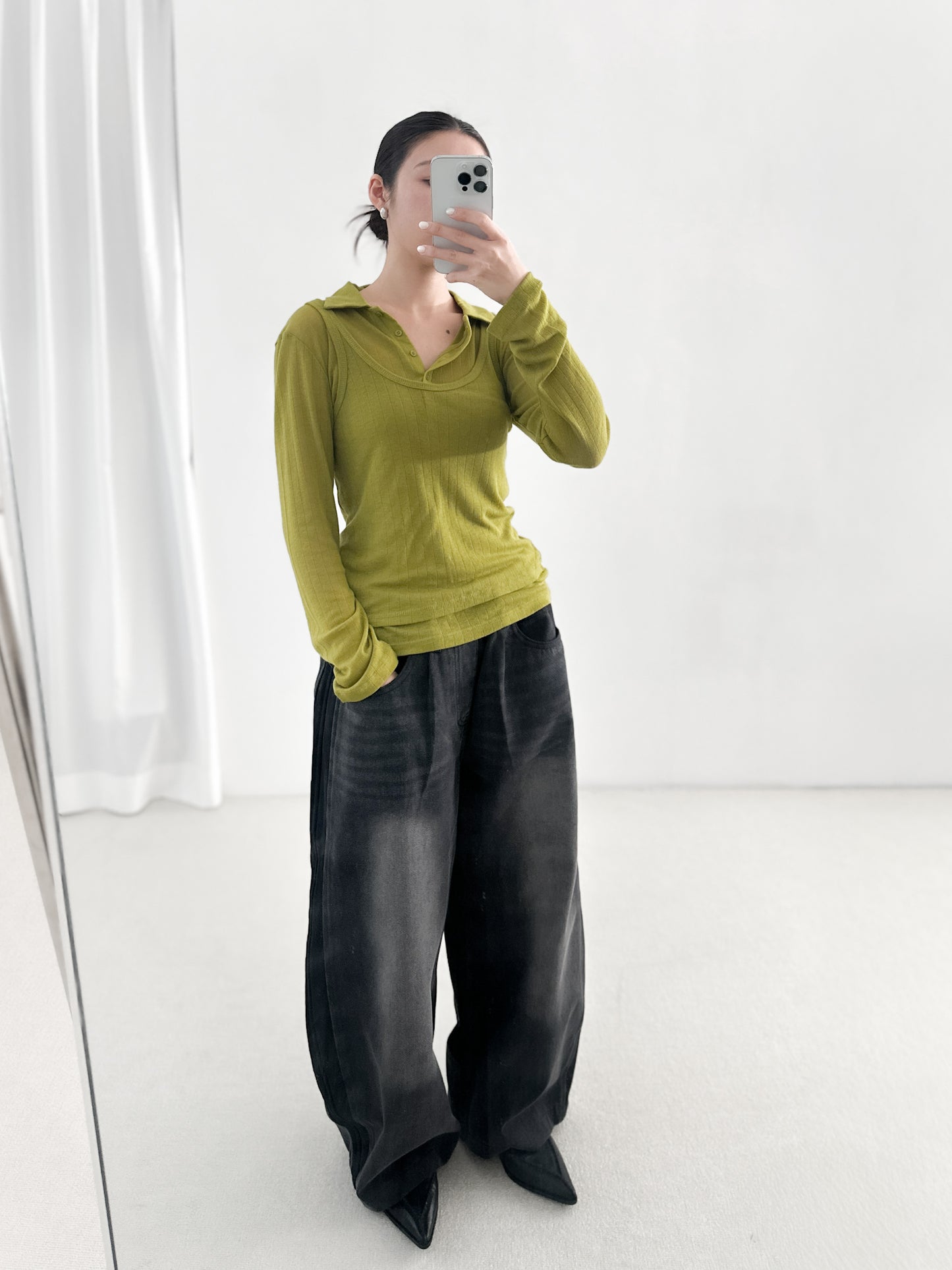 翻領粗間親膚套裝