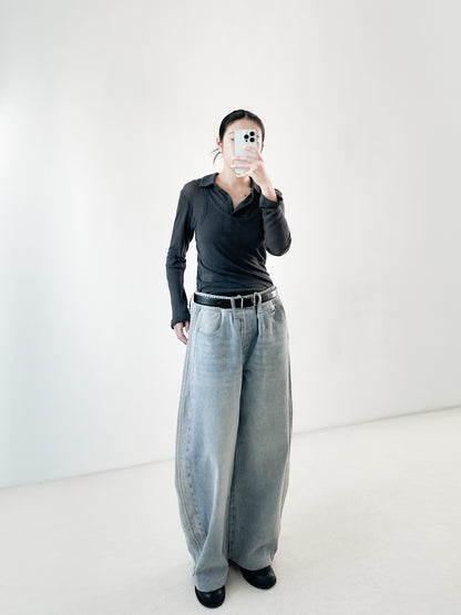 翻領粗間親膚套裝