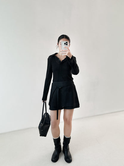 翻領粗間親膚套裝