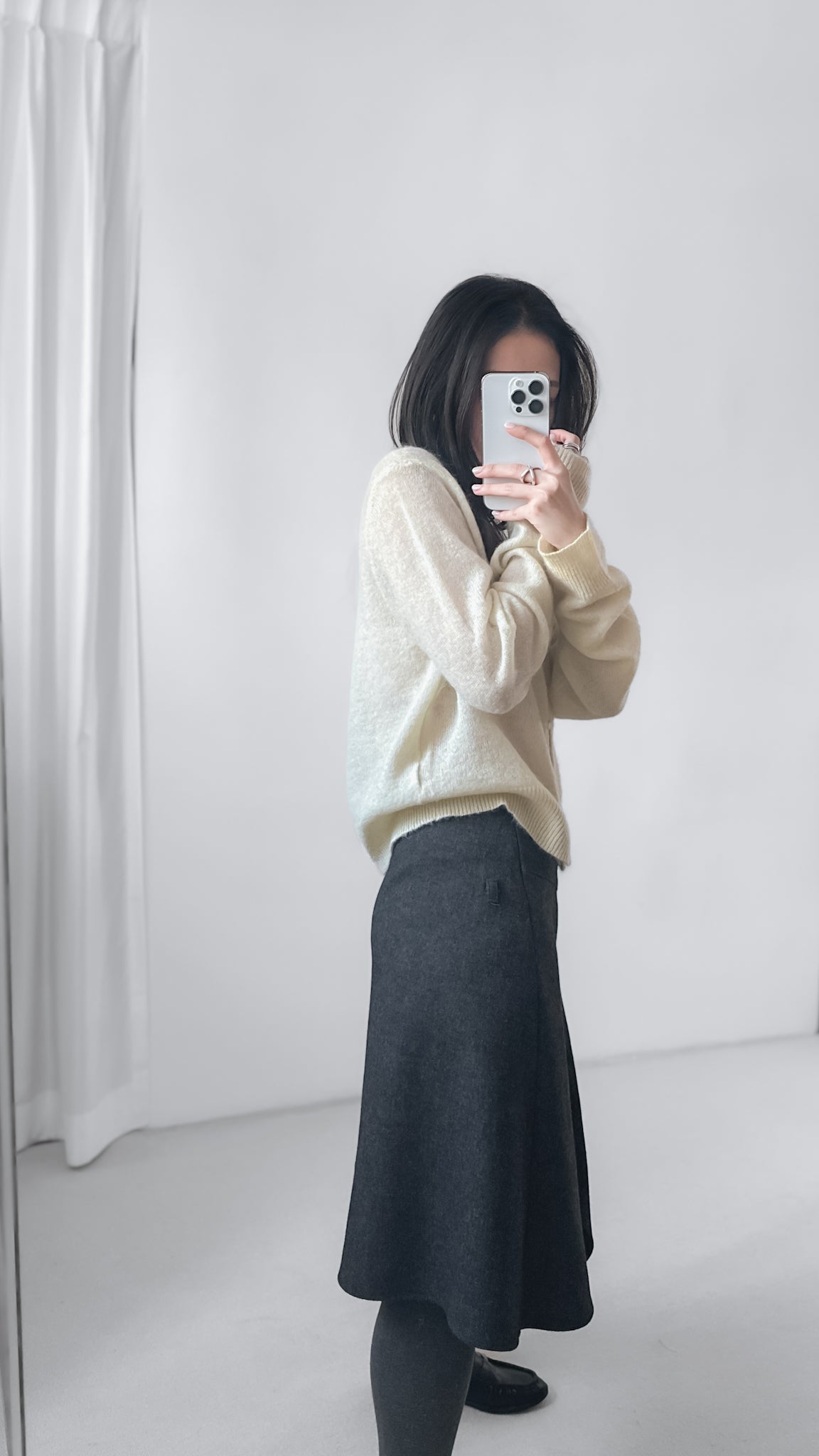 海馬毛混紡圓領薄外套 淺黃色