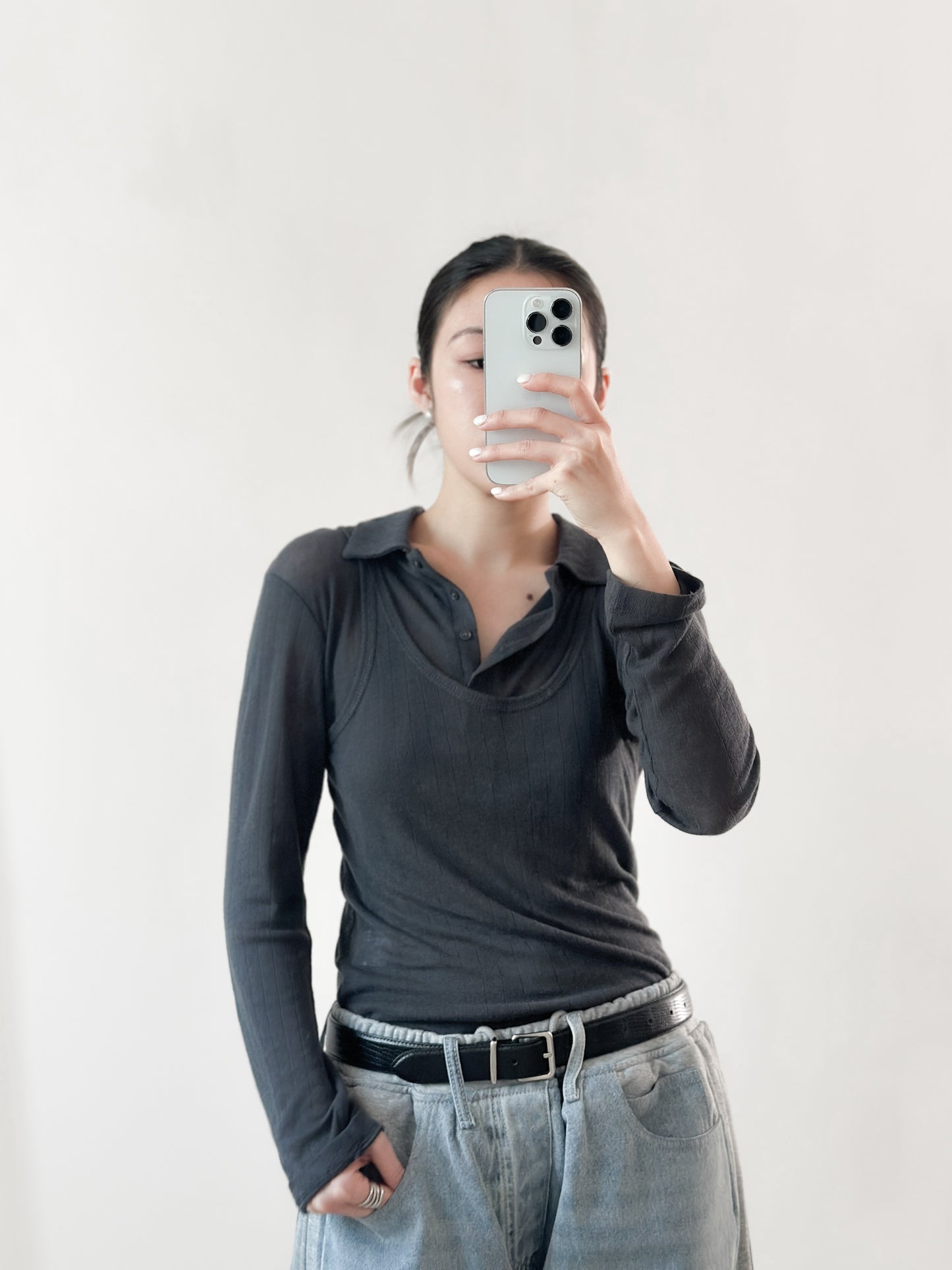 翻領粗間親膚套裝