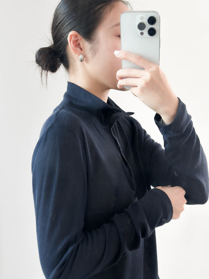 高領幼直間親膚上衣