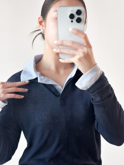 翻領粗間親膚套裝