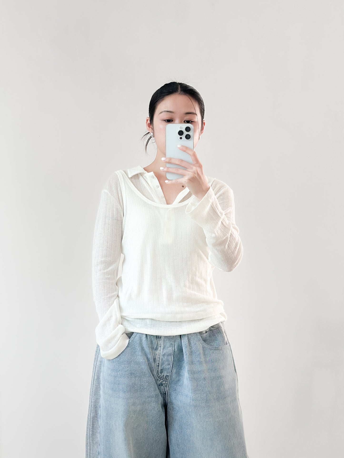 翻領粗間親膚套裝