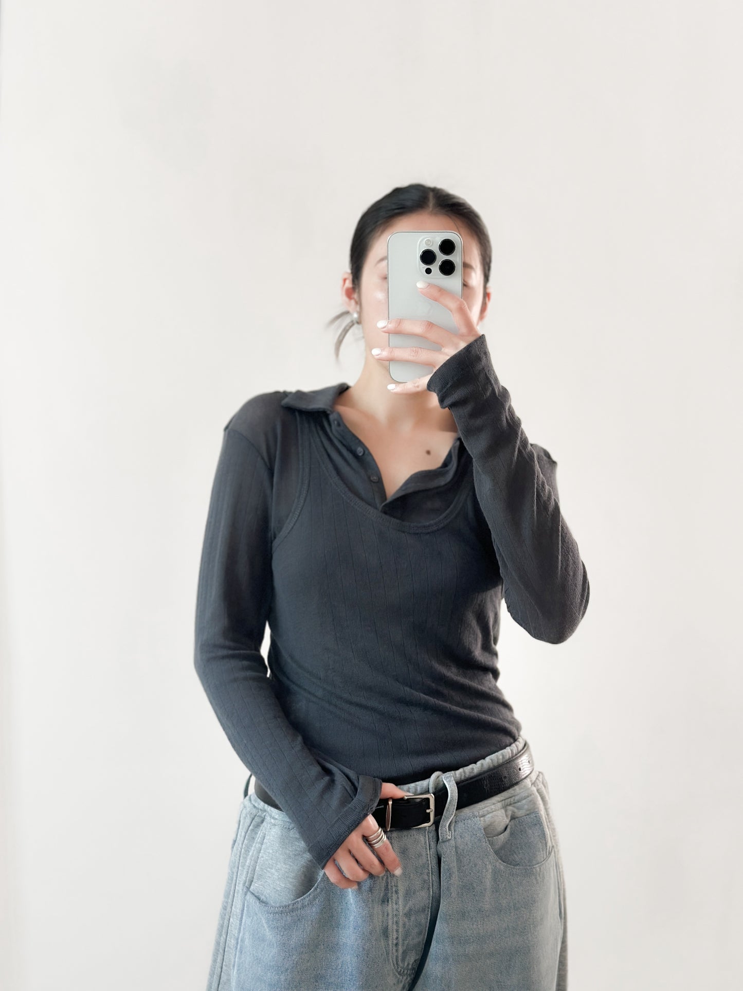 翻領粗間親膚套裝