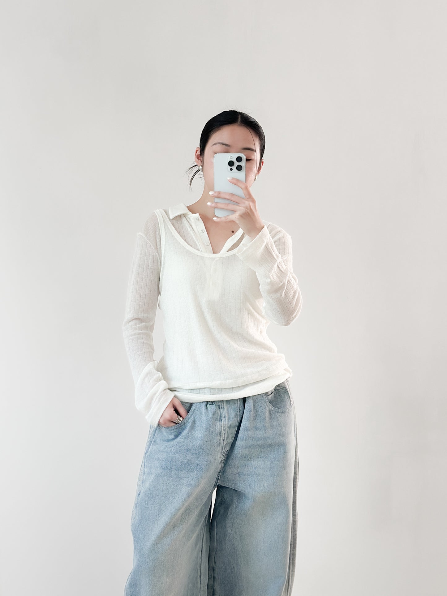 翻領粗間親膚套裝