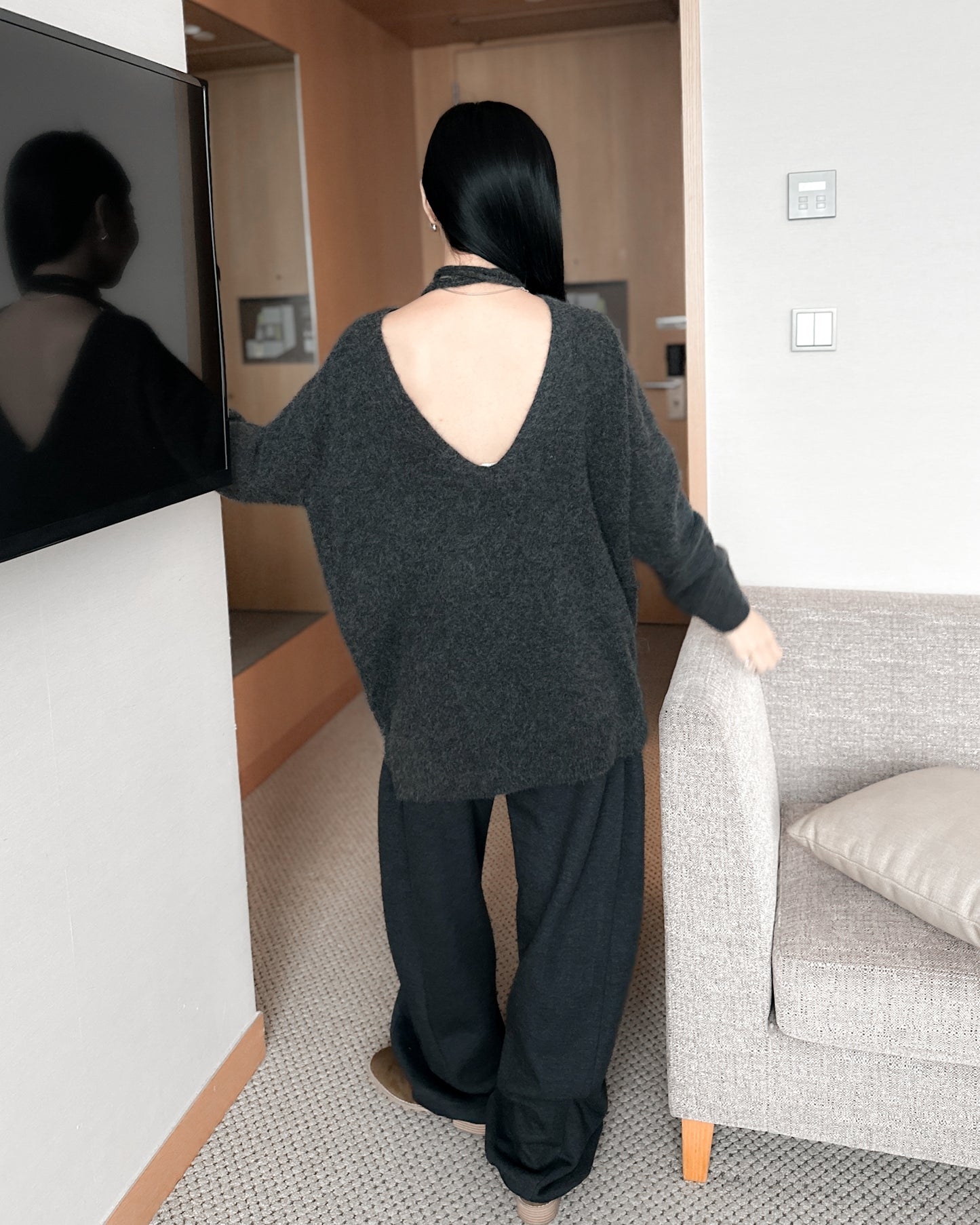 高筒方圓頭長靴 - 米色 (36-41號)