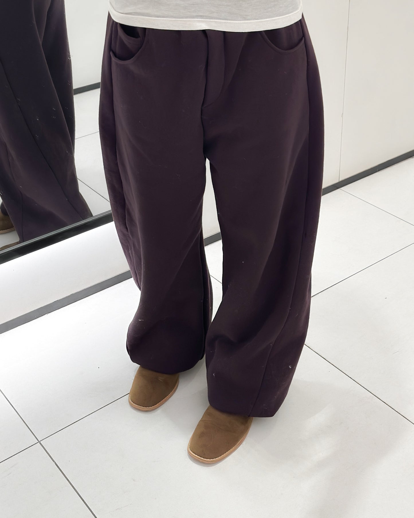 高筒方圓頭長靴 - 米色 (36-41號)