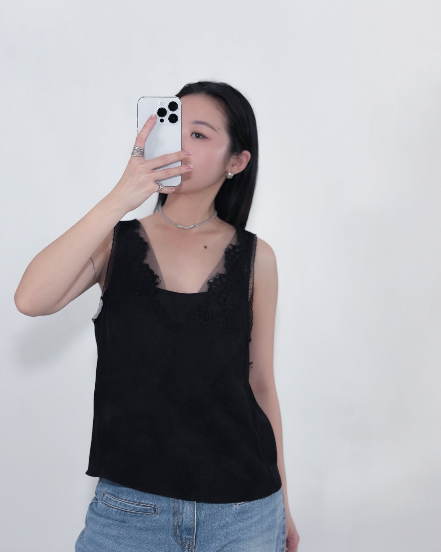 前後兩穿lace背心