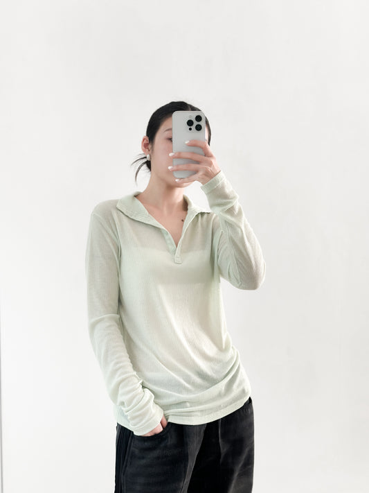 高領幼直間親膚上衣