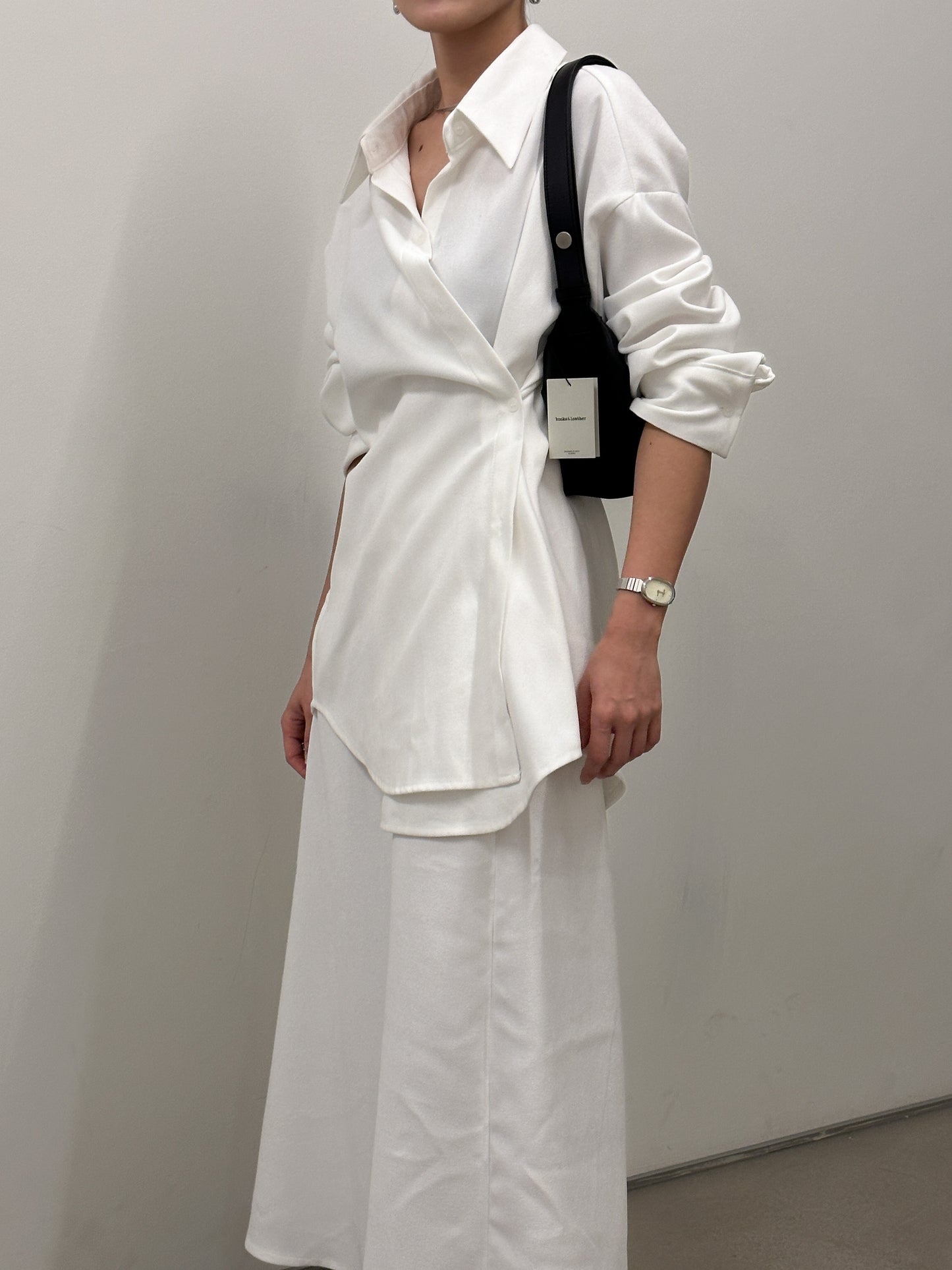 單面絨面恤衫(可側扣, 連帶)