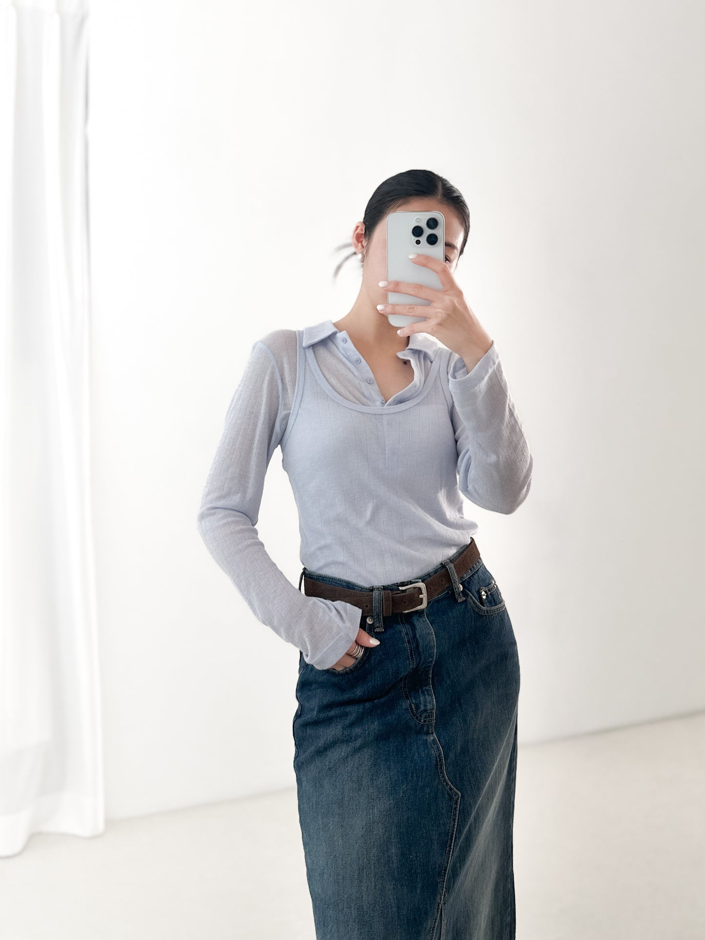 翻領粗間親膚套裝