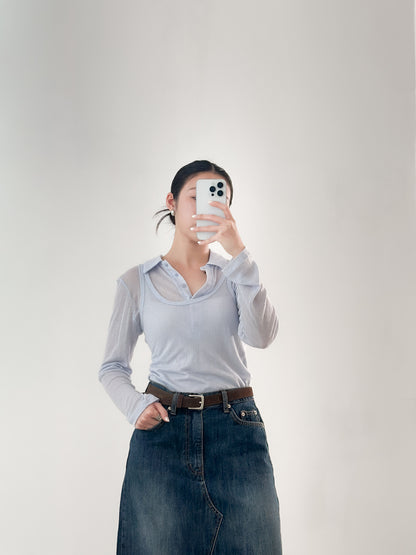 翻領粗間親膚套裝