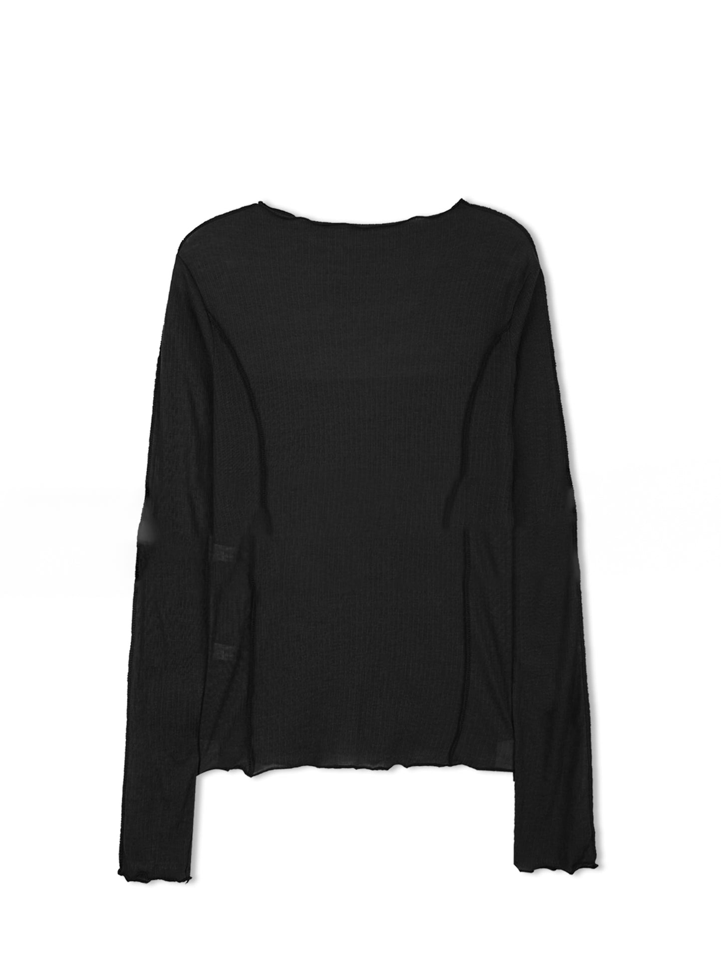 捲邊車線修腰上衣 卡其色