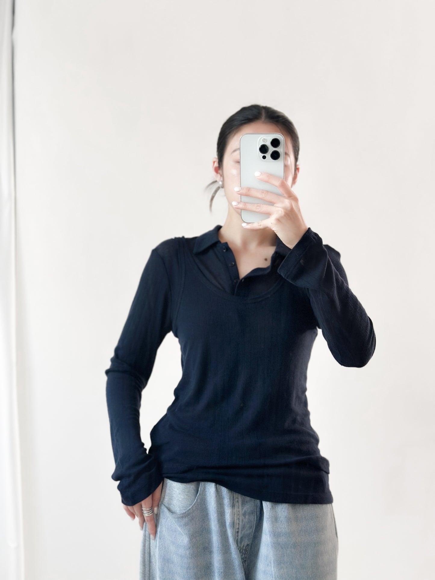 翻領粗間親膚套裝