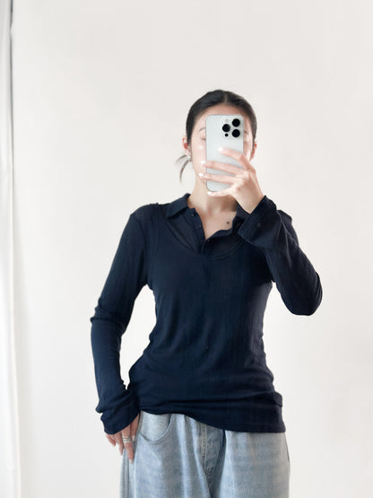 翻領粗間親膚套裝