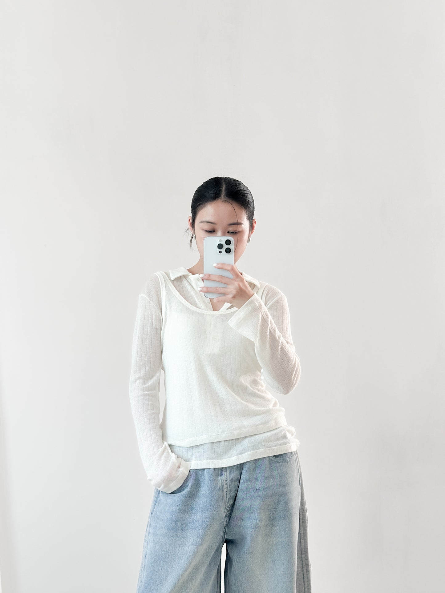 翻領粗間親膚套裝