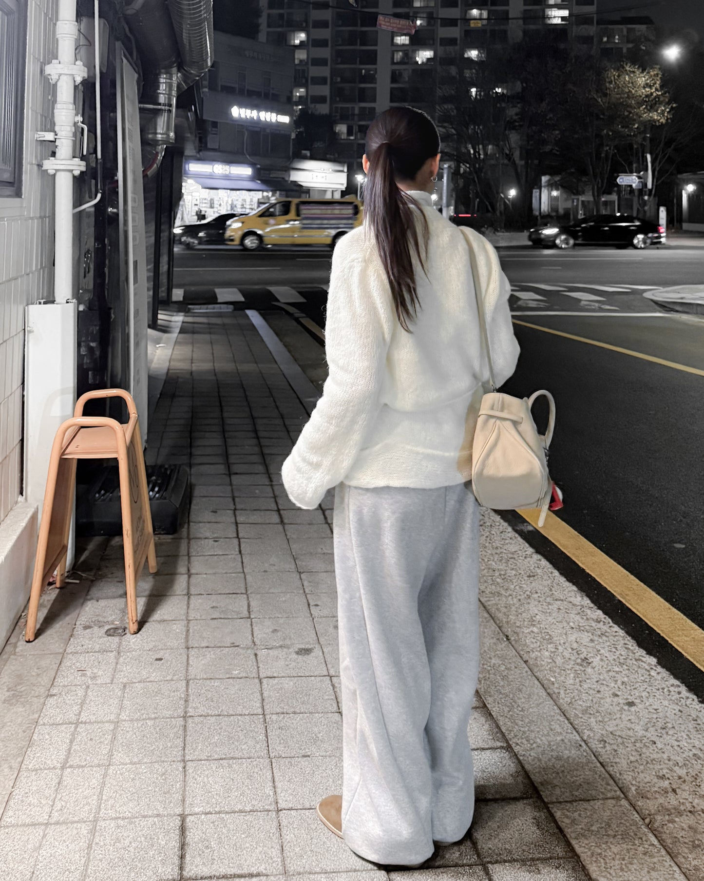 高筒方圓頭長靴 - 米色 (36-41號)