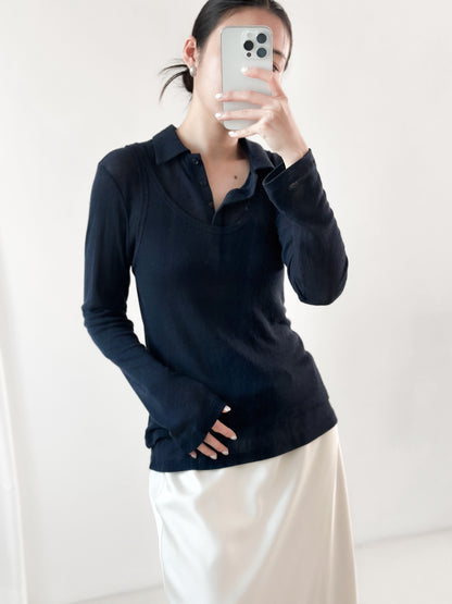 翻領粗間親膚套裝