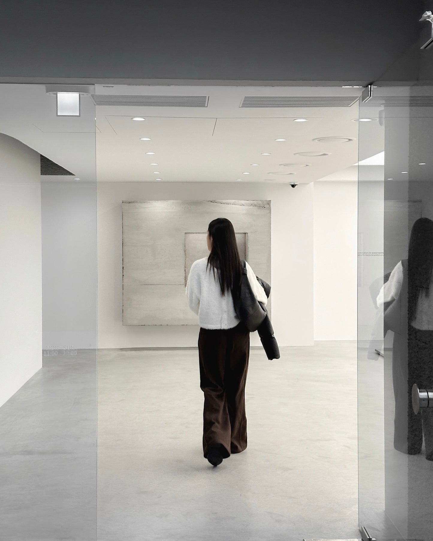 啡色柔軟闊腳褲 - 深啡色 (S/M/L)