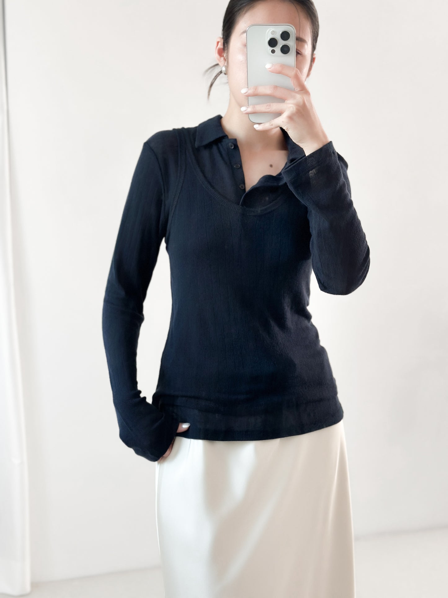 翻領粗間親膚套裝