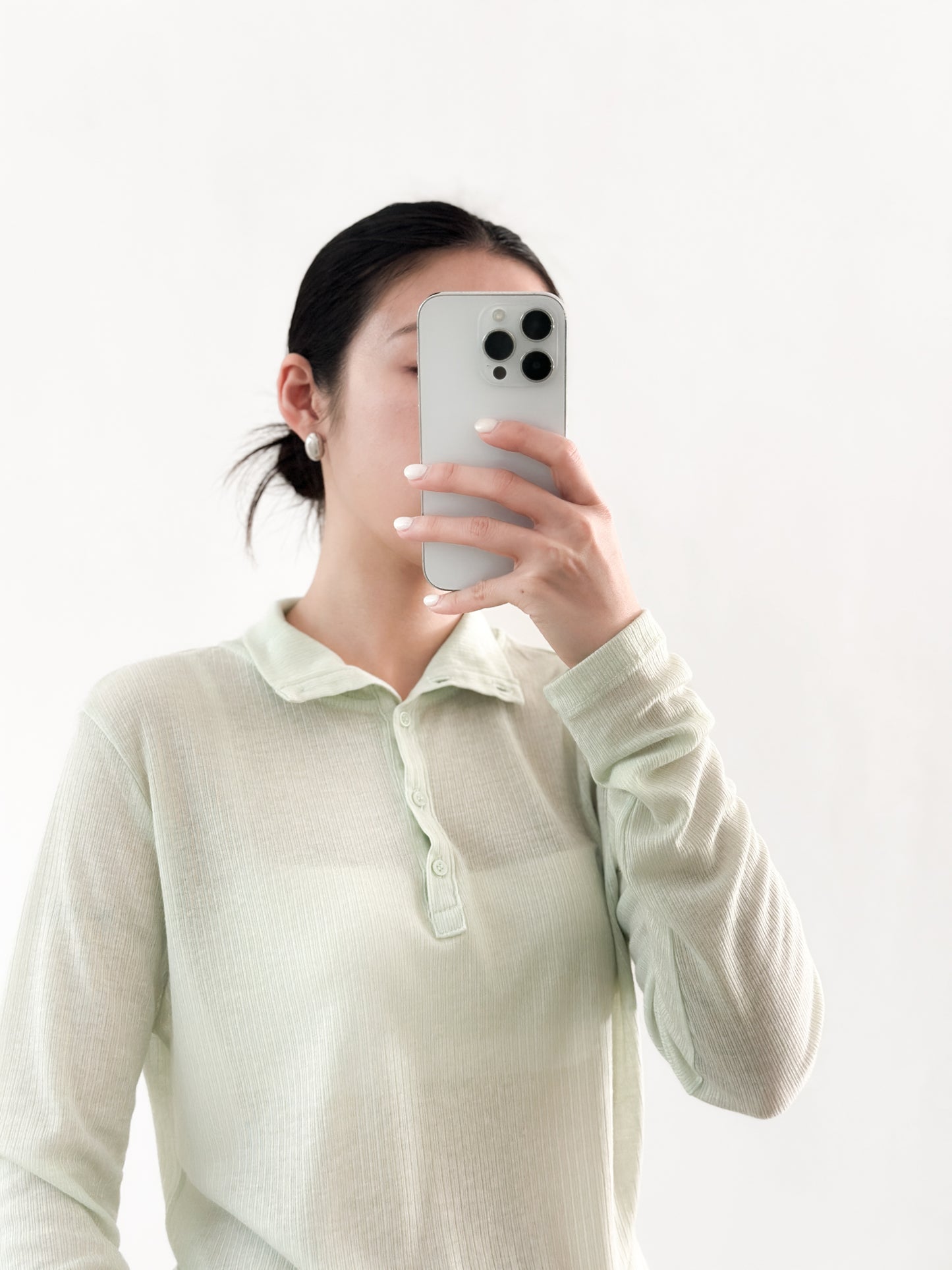 高領幼直間親膚上衣