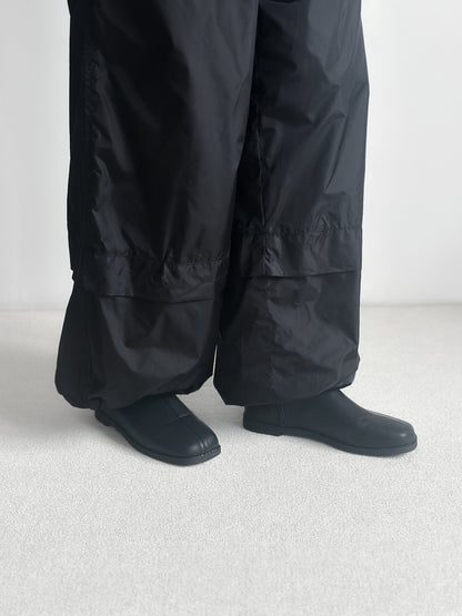 方圓頭貼腳平底靴