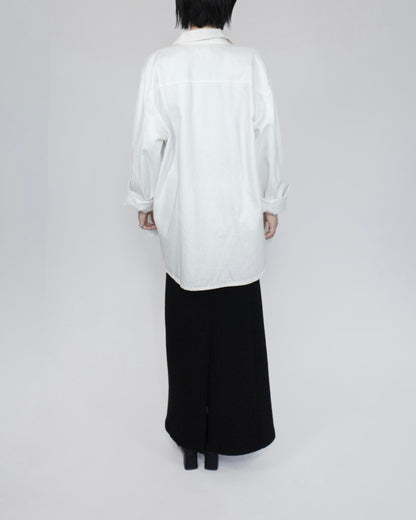 Unisex oversized 牛仔恤衫 - 白色
